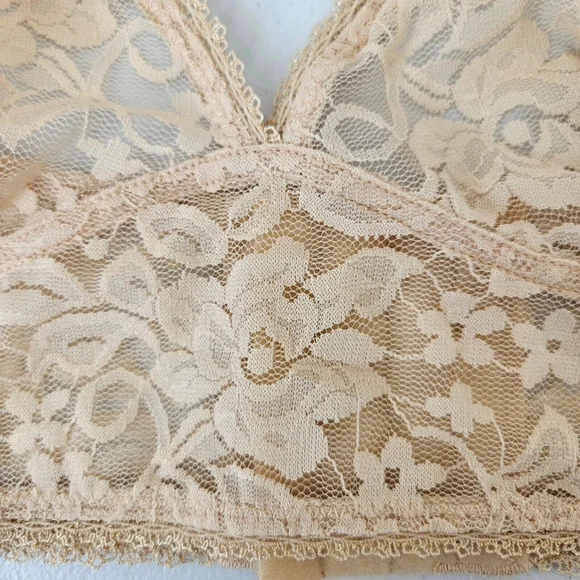 I.N.C. International Concepts Womens Lace Bralette Almond Latte Large Adjustable - Picture 12 of 12